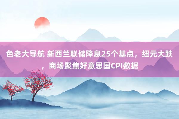 色老大导航 新西兰联储降息25个基点，纽元大跌，商场聚焦好意思国CPI数据