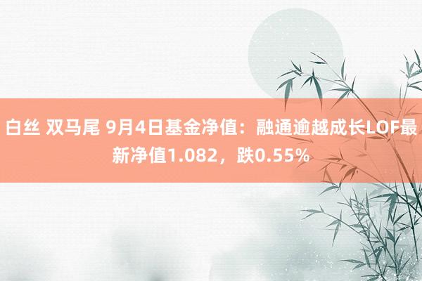 白丝 双马尾 9月4日基金净值：融通逾越成长LOF最新净值1.082，跌0.55%