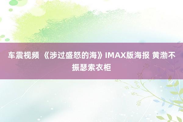 车震视频 《涉过盛怒的海》IMAX版海报 黄渤不振瑟索衣柜