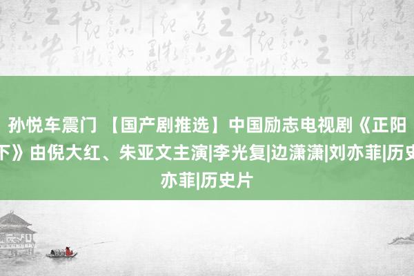 孙悦车震门 【国产剧推选】中国励志电视剧《正阳门下》由倪大红、朱亚文主演|李光复|边潇潇|刘亦菲|历史片