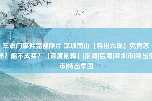 车震门事件完整照片 深圳南山【特出九珑】究竟怎样样？能不成买？【深度剖释】|前海|后海|深圳市|特出集团